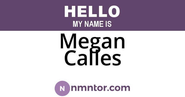 Megan Calles