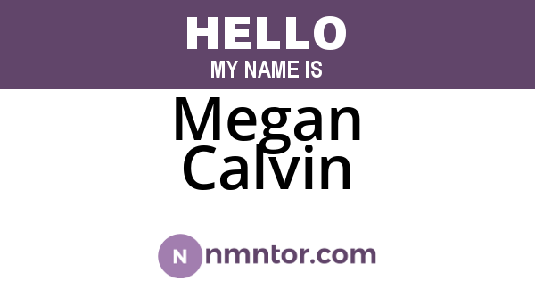 Megan Calvin