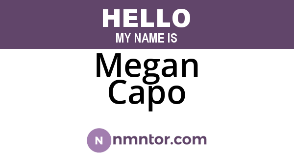 Megan Capo