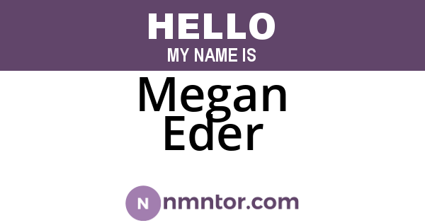 Megan Eder