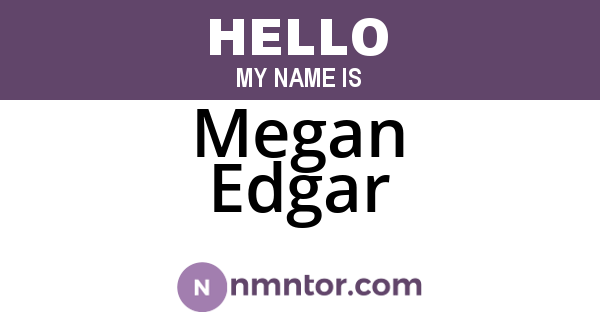 Megan Edgar