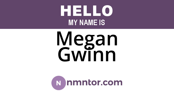 Megan Gwinn