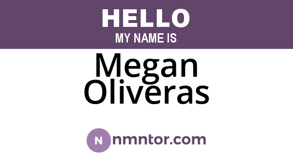 Megan Oliveras