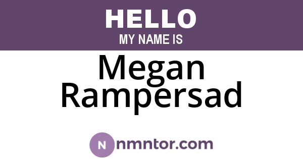 Megan Rampersad