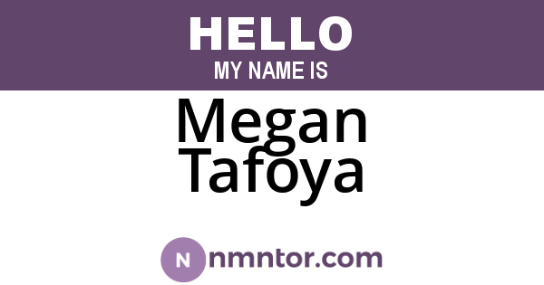 Megan Tafoya