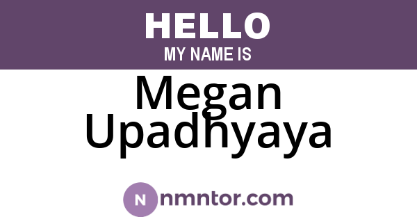 Megan Upadhyaya