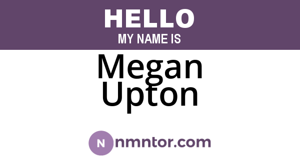 Megan Upton