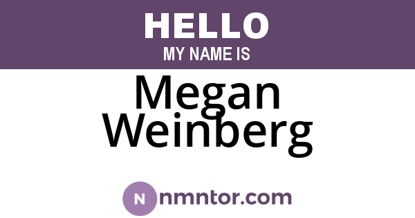 Megan Weinberg