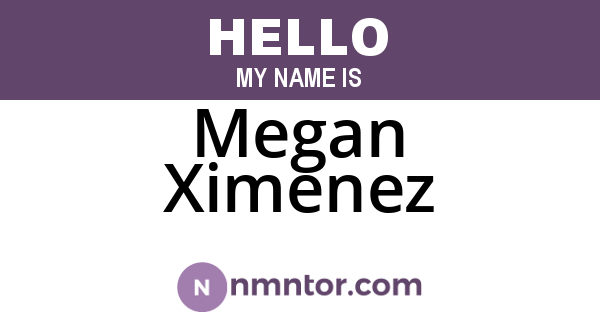 Megan Ximenez