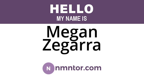 Megan Zegarra