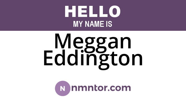 Meggan Eddington