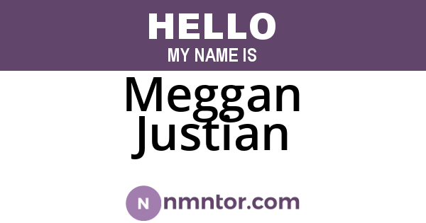 Meggan Justian