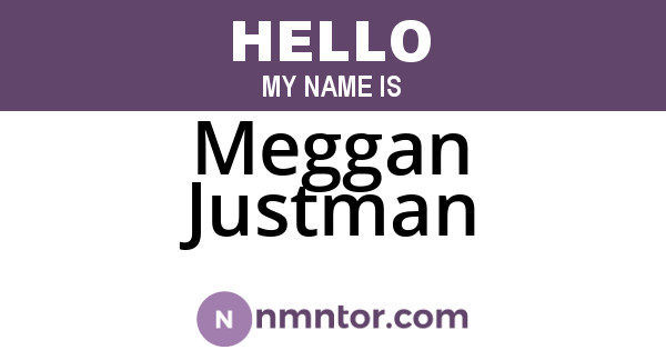 Meggan Justman