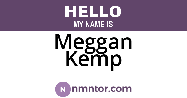 Meggan Kemp
