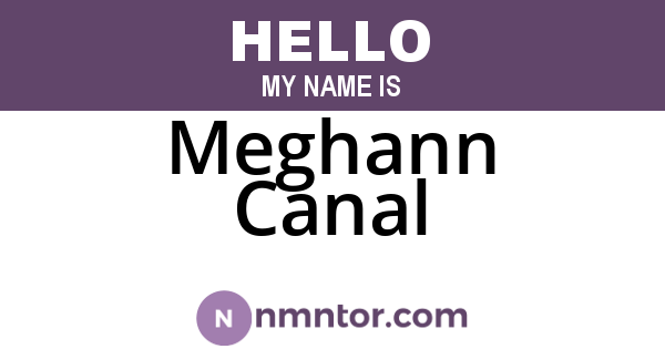 Meghann Canal