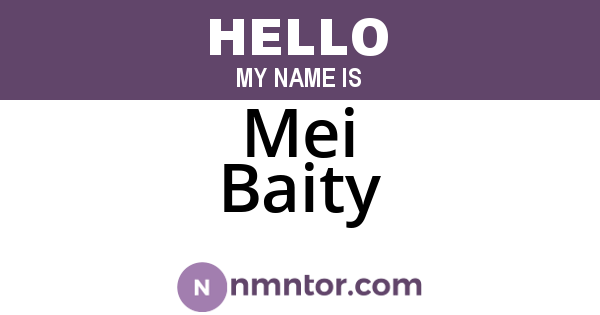 Mei Baity