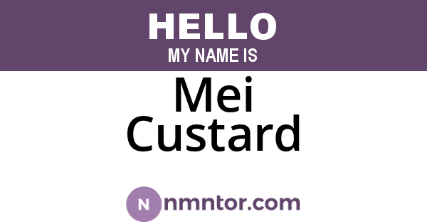 Mei Custard