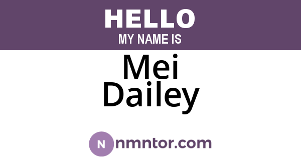 Mei Dailey