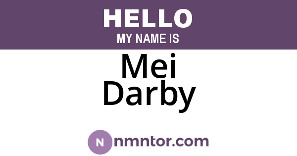 Mei Darby