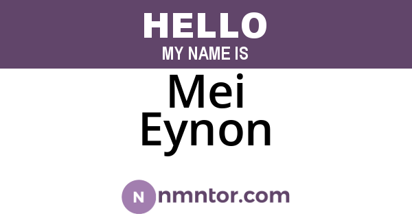 Mei Eynon