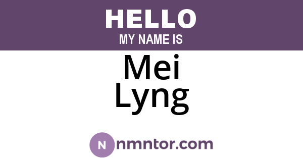 Mei Lyng