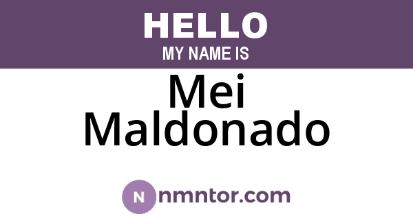 Mei Maldonado