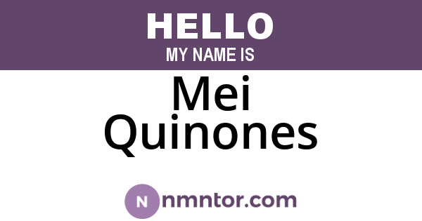 Mei Quinones