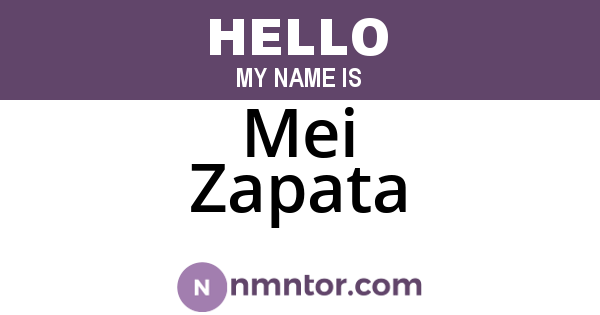 Mei Zapata