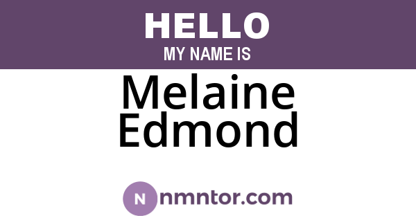 Melaine Edmond