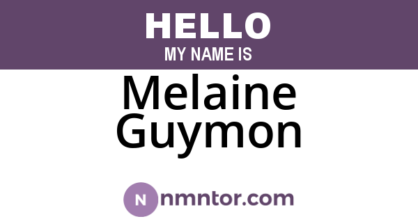 Melaine Guymon