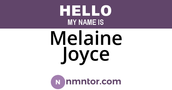 Melaine Joyce