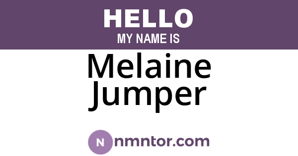 Melaine Jumper