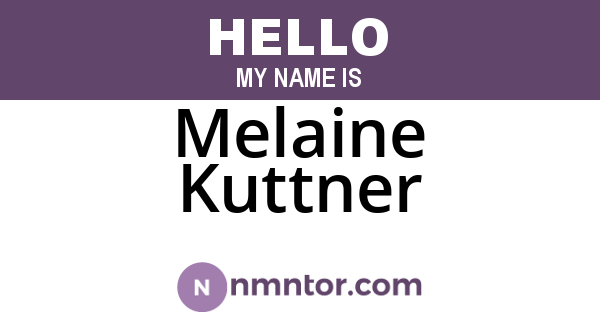 Melaine Kuttner