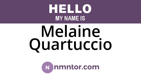 Melaine Quartuccio