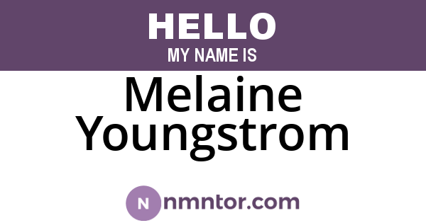 Melaine Youngstrom