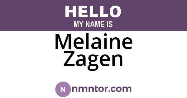 Melaine Zagen