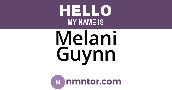 Melani Guynn