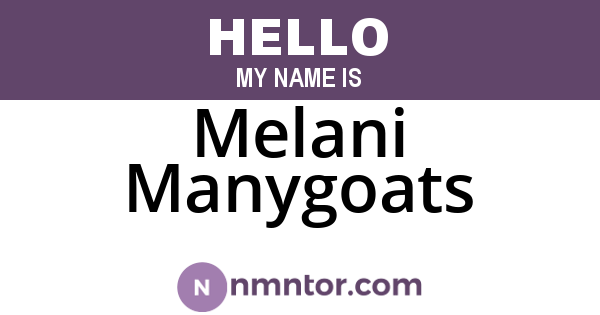 Melani Manygoats