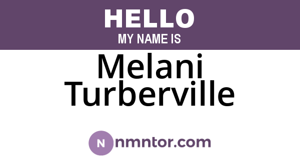 Melani Turberville