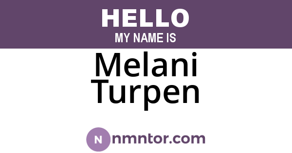 Melani Turpen