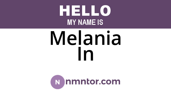 Melania In