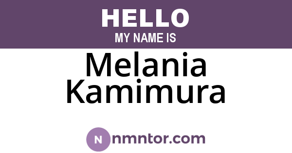Melania Kamimura