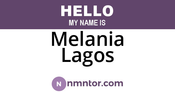 Melania Lagos