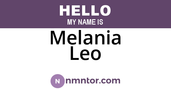 Melania Leo