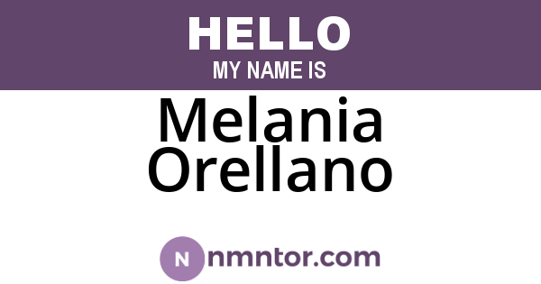 Melania Orellano