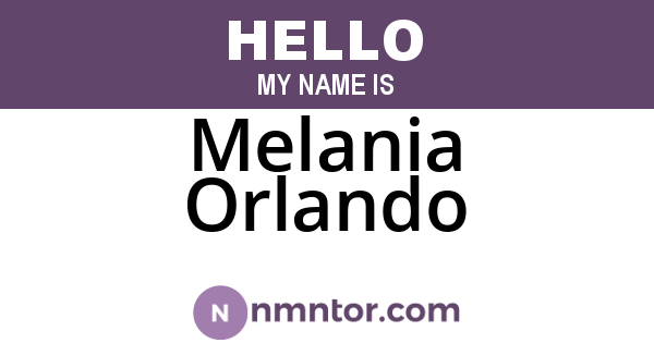 Melania Orlando