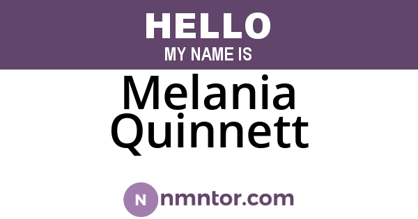 Melania Quinnett