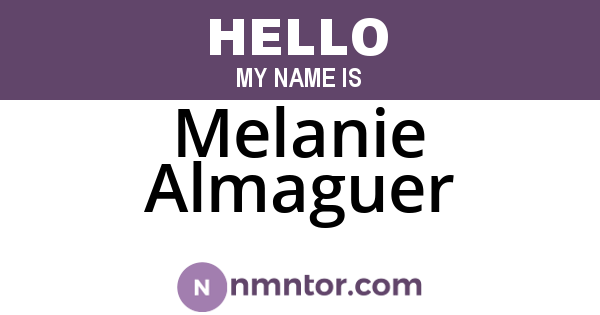 Melanie Almaguer