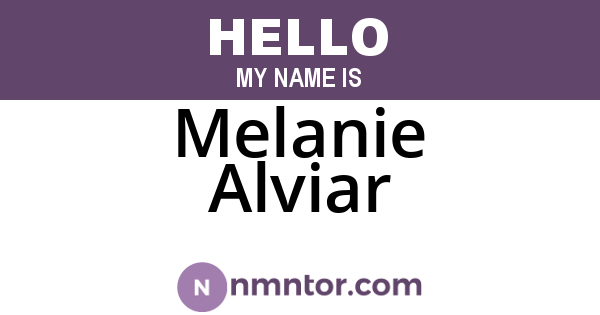 Melanie Alviar