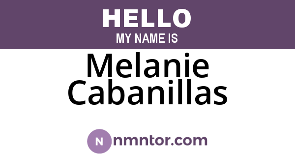 Melanie Cabanillas
